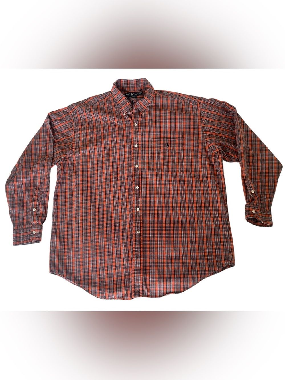 Vintage Ralph Lauren 'Big Shirt' XL Plaid Flannel Button Down